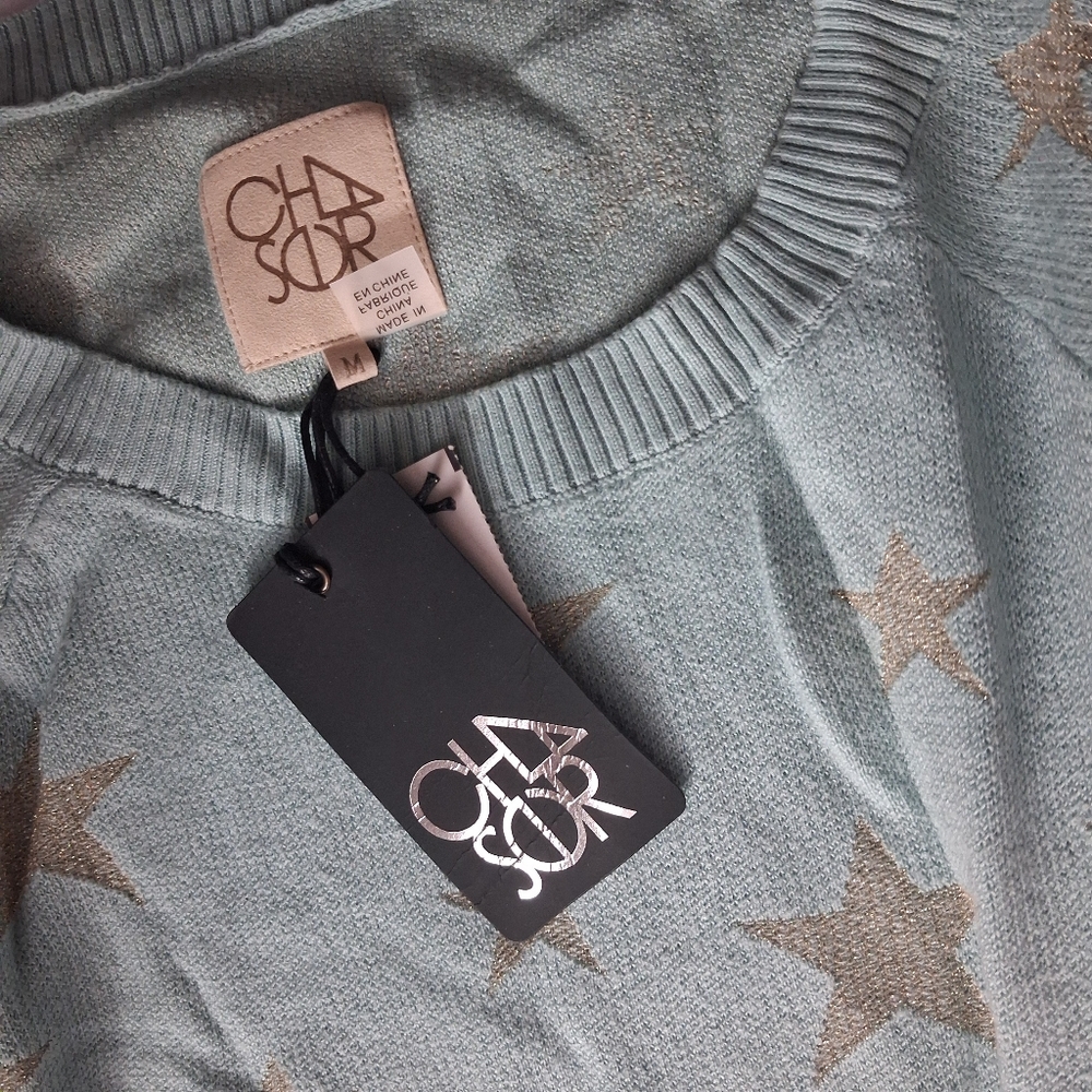 Chaser Stars Raglan Pullover Sweater - Picture 2 of 6